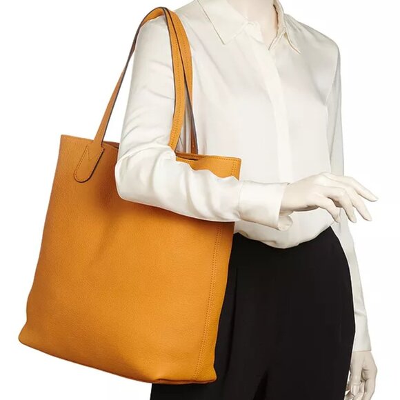 Longchamp Essential Leather Tote in Orange/Silver - Picture 1 of 16
